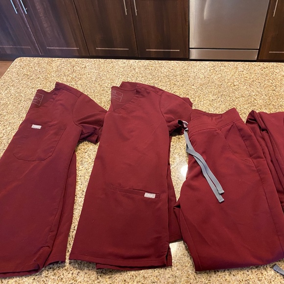 Figs Pants & Jumpsuits Figs Scrubs Maroon Poshmark